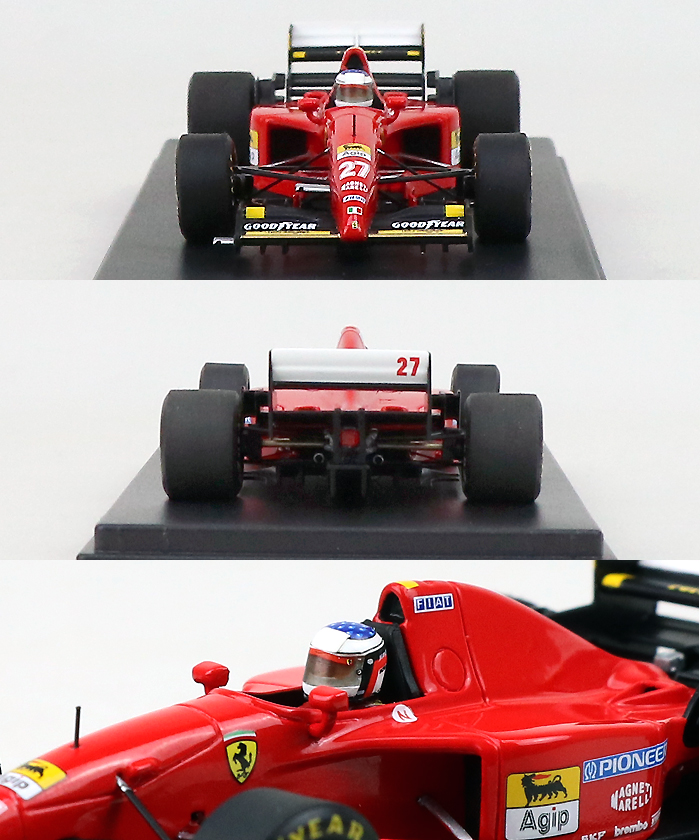 ユーロスポーツ特注ルックスマート 1/43 フェラーリ 412 T2 カナダGP 1995 Winner J.アレジ 初優勝 1000台限定  デカール加工品 LSHE002S