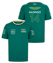 アストンマーチン アラムコ F1チーム フェルナンド・アロンソ Tシャツ 2024…