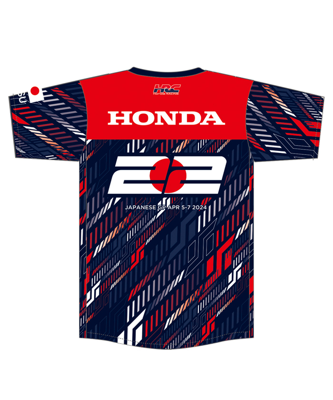 角田裕毅 x HRC Honda RACING コラボ Tシャツ YUKI 2024拡大画像