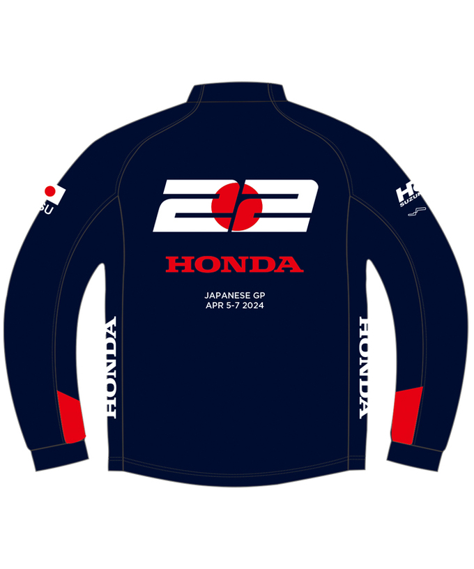 角田裕毅 x HRC Honda RACING コラボ シェル ジャケット 日の丸 2024拡大画像