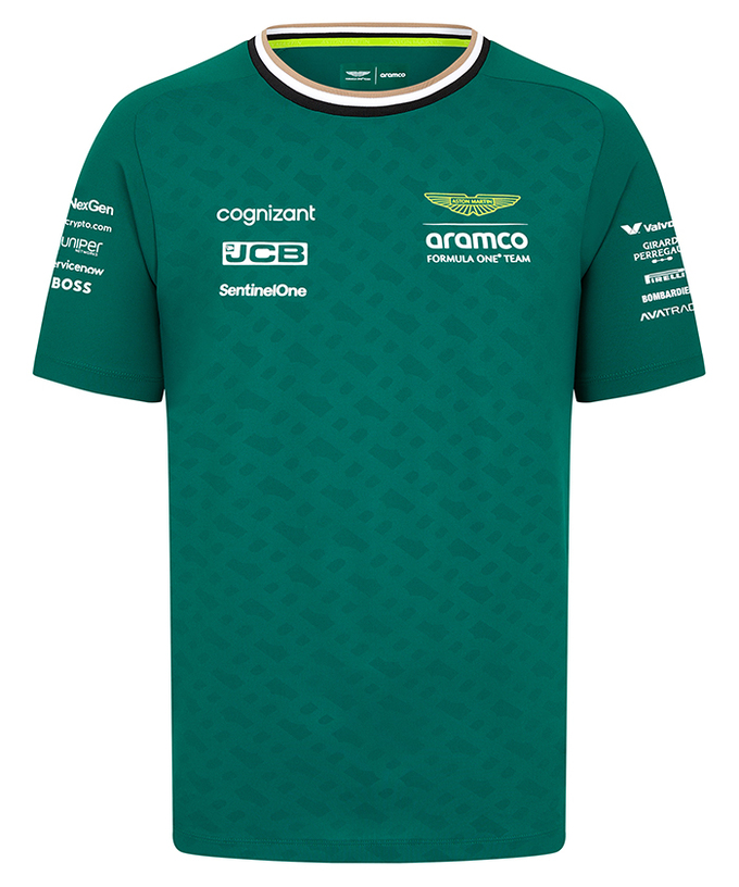 アストンマーチン アラムコ F1チーム フェルナンド・アロンソ Tシャツ 2024拡大画像