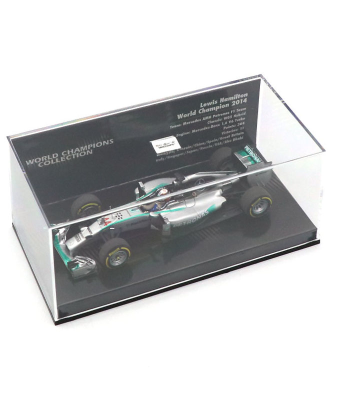 ミニチャンプス 1/43スケール メルセデス AMG ペトロナス F1 チーム W05 ハイブリッド ルイス・ハミルトン 2014年 ワールドチャンピオン拡大画像