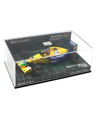 【海外並行品】ミニチャンプス 1/43スケール ベネトン フォード B191 ネルソン・ピケ 1991年 