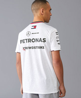 メルセデス AMG ペトロナス F1 チーム  ドライバー Tシャツ ホワイト 2024 /TM-W