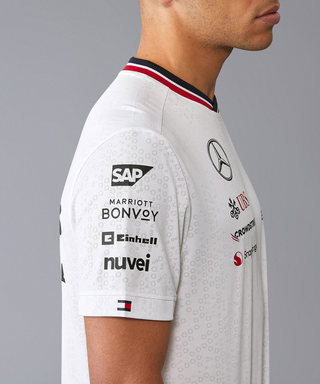 メルセデス AMG ペトロナス F1 チーム  ドライバー Tシャツ ホワイト 2024 /TM-W