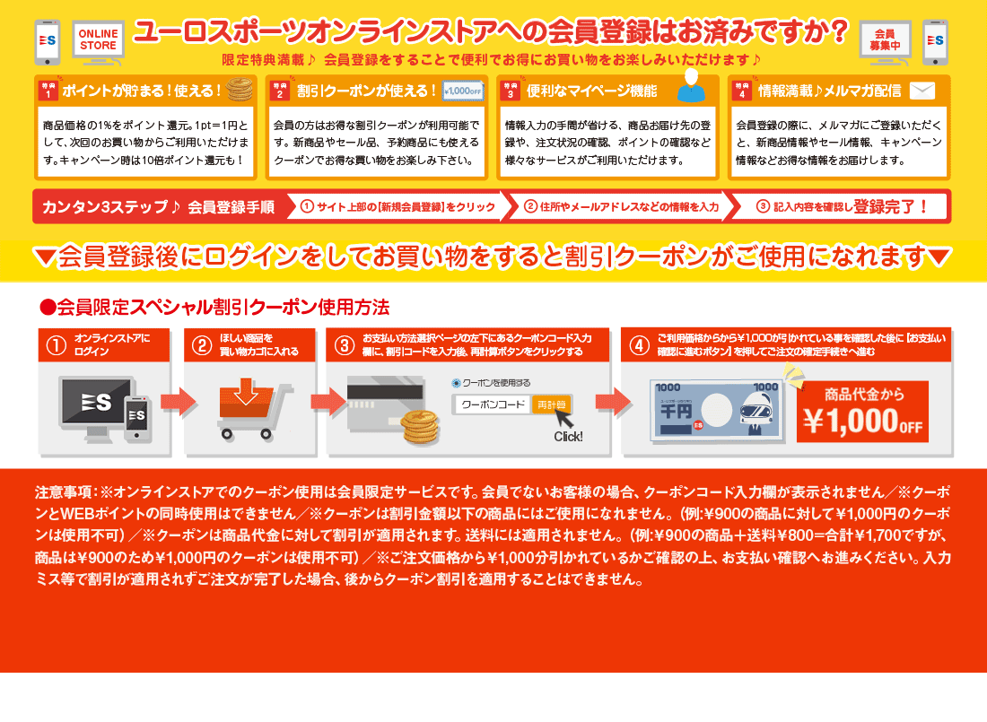 クーポン使用方法