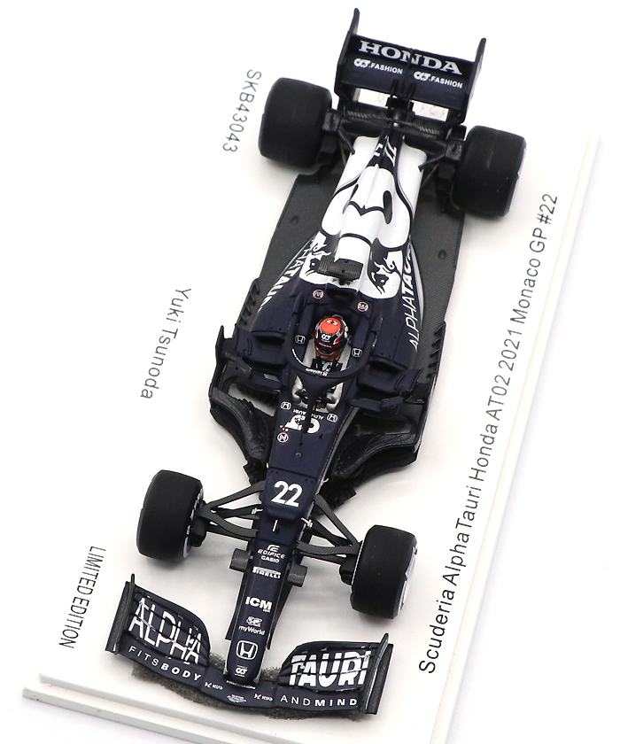 KID BOX別注 スパーク アルファタウリAT02 モナコ GP 角田 ミニカー 