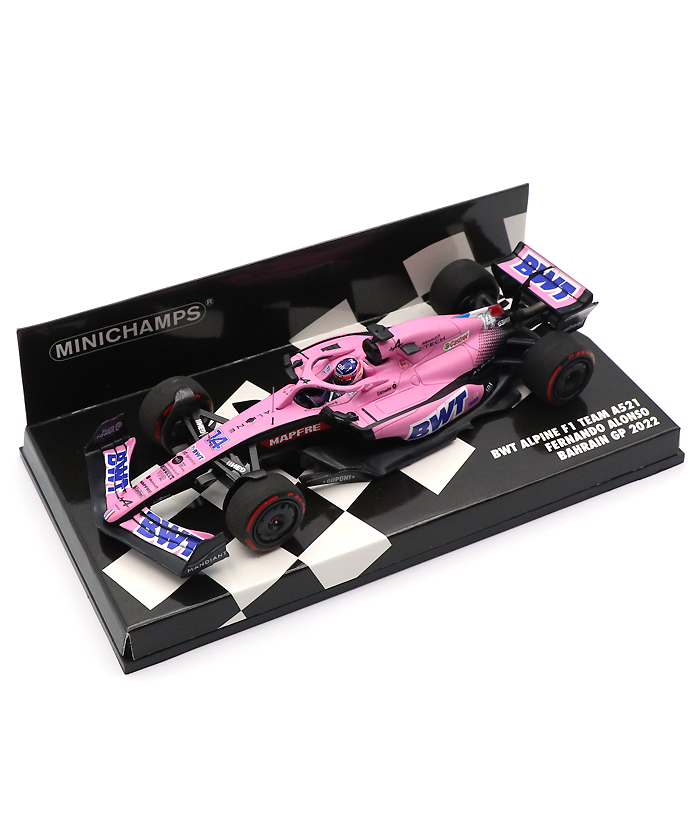 ミニカー/完成品 ミニチャンプス 1/18 BWT アルピーヌ F1チーム A522 2022 F1 オーストラリアGP #14 F.アロンソ 