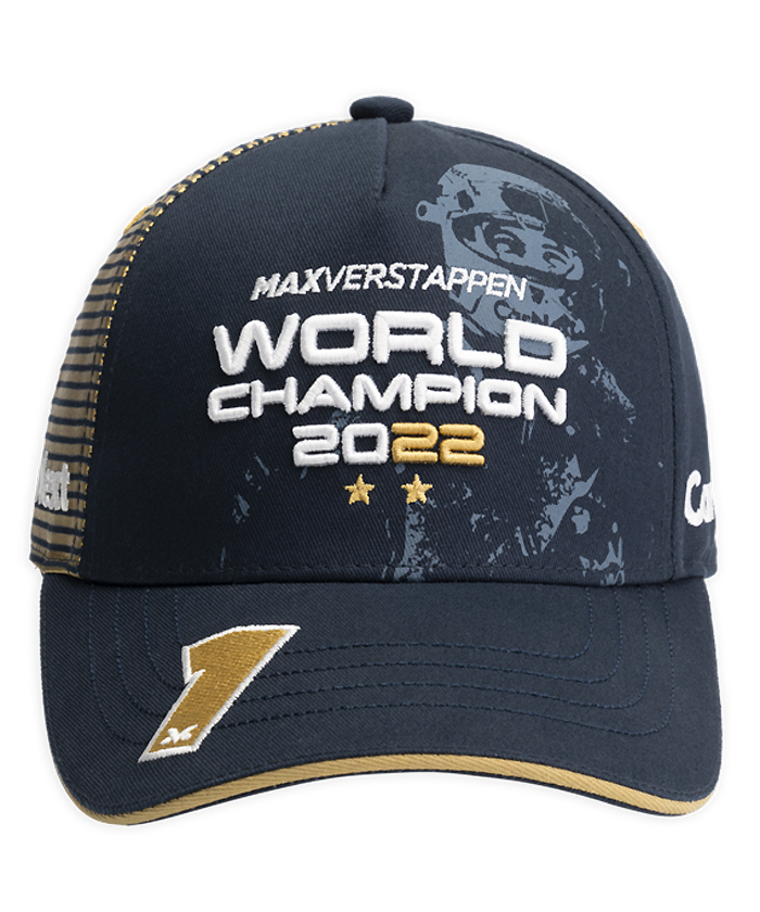 ビッグ割引 フェルスタッペン キャップ 2022 ワールドチャンピオン 