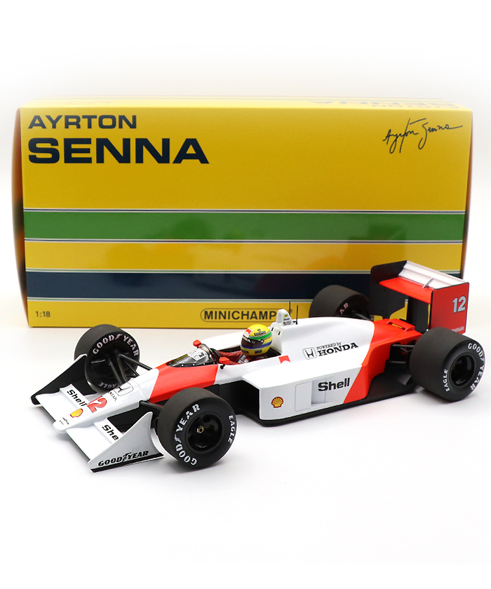 MINICHAMPS マクラーレンホンダ MP4/4 #12 アイルトンセナ - ミニカー