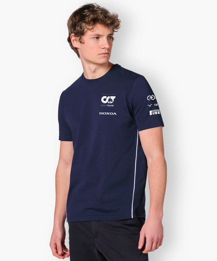 スクーデリアアルファタウリ ロゴ Tシャツ ネイビー 新品・未使用 サイズM
