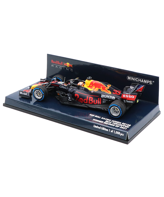 ミニチャンプス 1/43 レッドブル RB16B 優勝 ベルギーGP ワールド