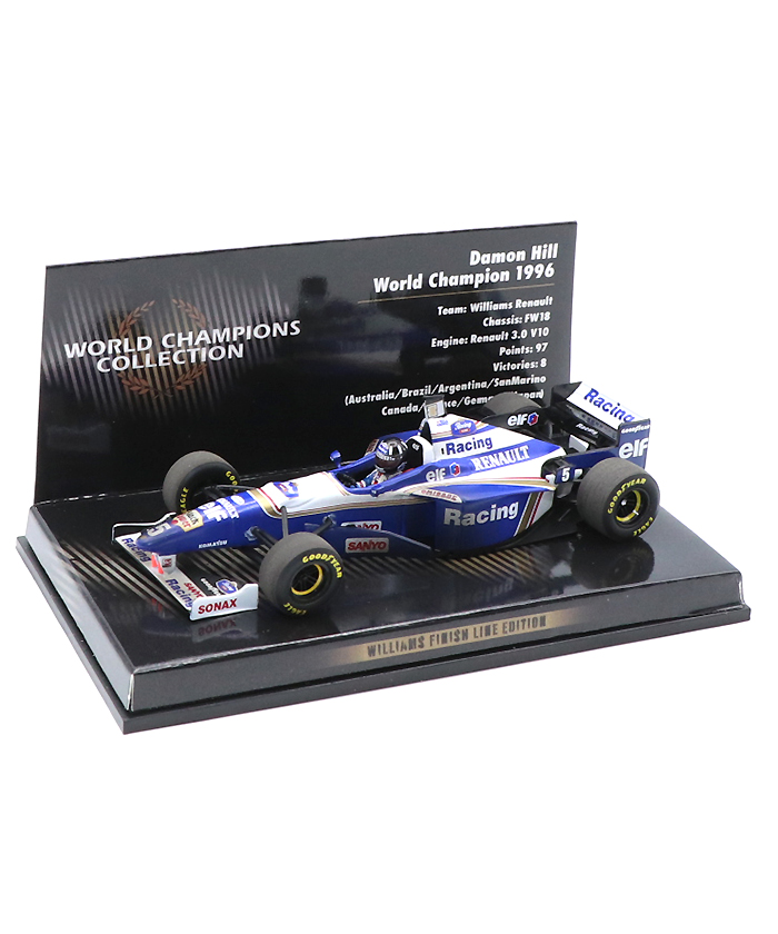 1/18 ミニチャンプス ウィリアムズ FW18 #5 D.ヒル ロスマンズ