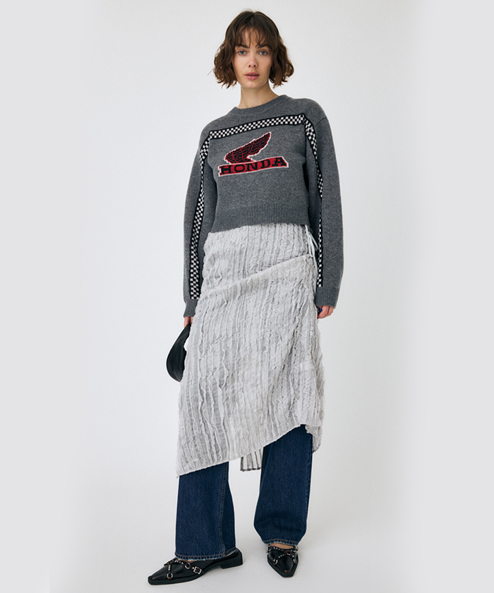 moussy×HONDA CROPPED ニットトップス コラボ商品 - メルカリ