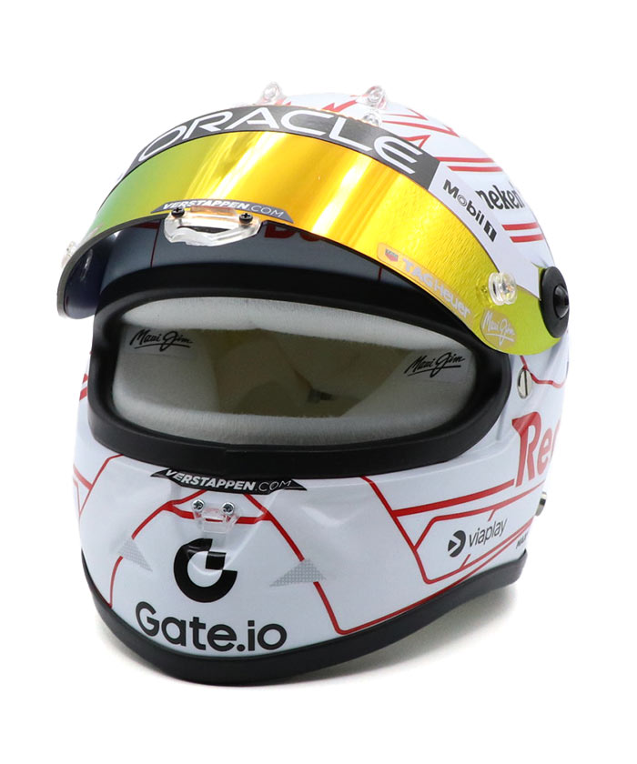 マックス　フェルスタッペン　サイン入り1/2ヘルメット　レッドブル限定品 2024 M．フェルスタッペン レッドブル・レーシング 直筆サイン