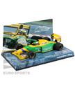 【会員限定ポイント5倍】ユーロスポーツ別注 ミニチャンプス　1/43スケール　ベネトン フォード B192 ミハエル・シューマッハー　1992年ベルギーGP初優勝