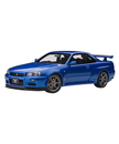 オートアート 1/18スケール 日産 スカイライン GT-R （R34） Vスペック II （ベイサイドブルー）/msl
