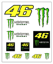 【50％オフセール】バレンティーノ・ロッシ ラージ VR46 モンスター ステッカーセット /FN-W…