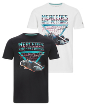 メルセデス AMG ペトロナス F1 チーム カーグラフィック Tシャツ /FN-W…