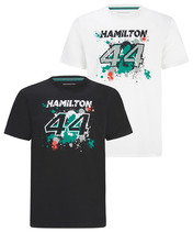 メルセデス AMG ペトロナス F1 チーム #44 ルイス・ハミルトン グラフィックTシャツ /FN-W…