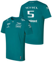 アストンマーチン アラムコ コグ二ザント F1 チーム セバスチャン・ベッテル ドライバー Tシャツ 2022…