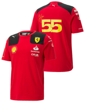 【50％オフセール】PUMA スクーデリア フェラーリ チーム カルロス・サインツ ドライバー Tシャツ 2023 /T…