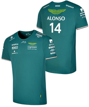 アストンマーチン アラムコ コグ二ザント F1 チーム フェルナンド・アロンソ ドライバーTシャツ 2023…