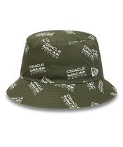 【50%オフセール】オラクル レッドブルレーシング NewEra シーズナル AOP バケットハット グリーン/FN-W…