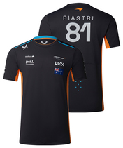 【50％オフセール】マクラーレン F1 チーム オスカー・ピアストリ ドライバー Tシャツ グレー 2023…