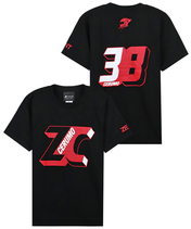 TGR チーム ゼントセルモ FAN Tシャツ ブラック 2023 