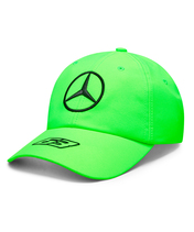 【50％オフセール】メルセデス AMG ペトロナス F1 チーム ジョージ・ラッセル ドライバーキャップ ネオングリーン…