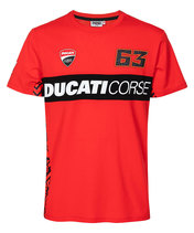 フランチェスコ・バニャイア ドゥカティ #63 Tシャツ レッド