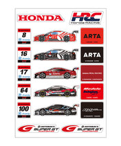 HRC Honda RACING x スーパーGT参戦チーム コラボ ステッカーセット…