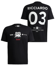 VISA CASH APP RB F1 チーム #03 ダニエル・リカルド Tシャツ 2024 ブラック…