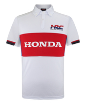 HRC Honda RACING ラグラン ポロシャツ Redline ホワイト…