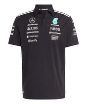 メルセデス AMG ペトロナス F1 チーム ドライバー ポロシャツ ブラック 2025 /アディダス/TM-W…