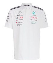 メルセデス AMG ペトロナス F1 チーム ドライバー ポロシャツ ホワイト 2025 /アディダス/TM-W…