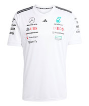 メルセデス AMG ペトロナス F1 チーム ドライバー Tシャツ ホワイト 2025 /アディダス/TM-W…