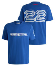 VISA CASH APP RB F1 チーム 角田裕毅 NO.22 Tシャツ ブルー 2025…