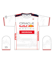 オラクル レッドブル レーシング 日本限定 ホンダ コラボ Tシャツ ホワイト 2025 /FN-W/ARB/JPL…