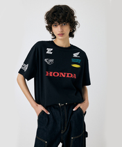 ホンダ MOUSSY HONDA RACING BIG Tシャツ ブラック…