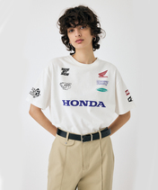 ホンダ MOUSSY HONDA RACING BIG Tシャツ ホワイト…