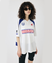ホンダ MOUSSY HONDA RACING ゲームシャツ ホワイト