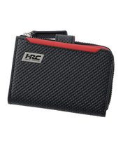 HRC Honda RACING x ノイインテレッセ LF 小銭入れ付きキーケース ブラックxレッド…