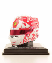 ルックスマート 1/5スケール シャルル・ルクレール フェラーリ 2024年 モナコGP ヘルメット…