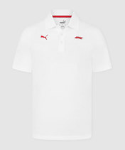 PUMA FORMULA 1 ロゴ ポロシャツ ホワイト 2025