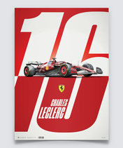 シャルル・ルクレール フェラーリ SF-25 – Homage to Monaco ポスター…