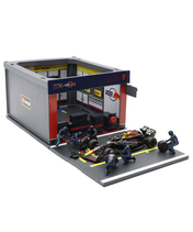 ブラゴ 1/43スケール オラクル レッドブルレーシング RB20 マックス・フェルスタッペン ジオラマ ピットストップ…