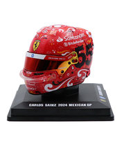 ルックスマート 1/5スケール カルロス・サインツ フェラーリ 2024年 メキシコGP ヘルメット 優勝…