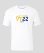 角田裕毅 オラクル レッドブル レーシング YT22 グラフィック Tシャツ ホワイト /FN-W/ARB …